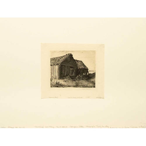 430 - Graham Vivian SUTHERLAND (1903-1980) Warning Camp, 1924 Etching, signed, titled and annotated, plate... 