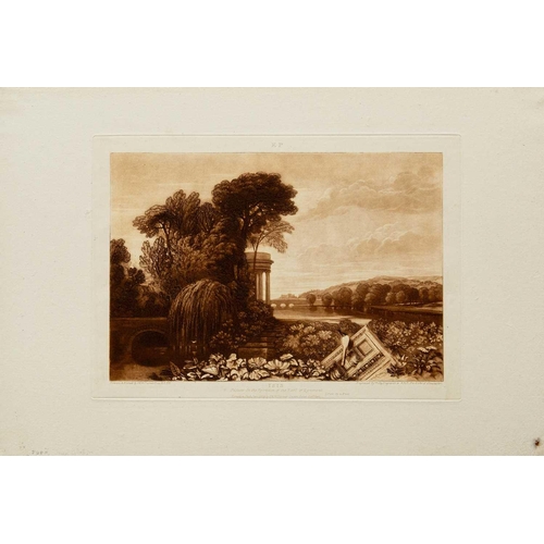 438 - Joseph Mallord William TURNER (1775-1851) Isis, 1819 Etching and mezzotint, image 18 x 26cm, sheet 3... 