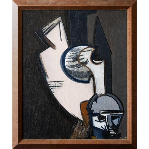 489 - David CARR (1915-1968) Robot Oil on canvas, 76 x 60cm, framed 87 x 72cm -Louise Kosman Gallery (labe... 