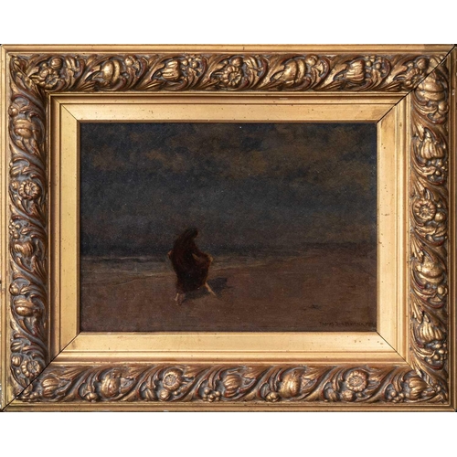 491 - Thomas Todd BLAYLOCK (1876-1929) The Dancer on the Beach by Moonlight Oil on board, signed and dated... 