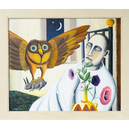 496 - David CARR (1915-1968) The Artist's Dream  Oil on canvas, signed, further signed and titled to verso... 