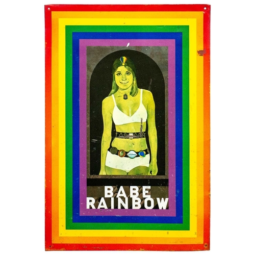 521 - Peter BLAKE (1932) Rainbow Babe  Print on metal, 66 x 44cm