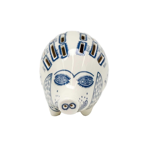 562 - Grayson PERRY (1960) Piggybank Painted and glazed ceramic, artist's monogram to underside, height 13... 