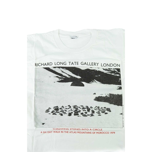 564 - Richard LONG (1945) Two T-shirts One large the other extra large. Together with a Richard Long Galle... 