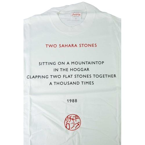 564 - Richard LONG (1945) Two T-shirts One large the other extra large. Together with a Richard Long Galle... 