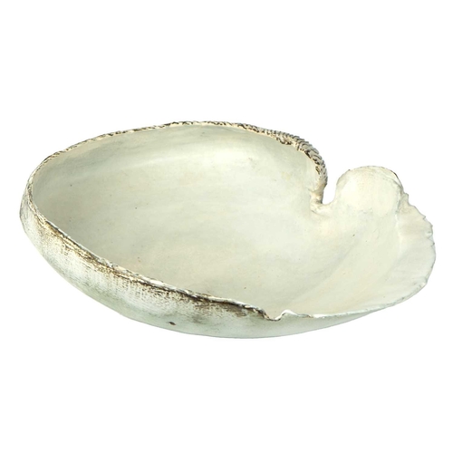 574 - Adela POWELL (1945-2022) Shell Form Bowl Ceramic, signed with monogram to base, 14cm tall x 35cm dee... 