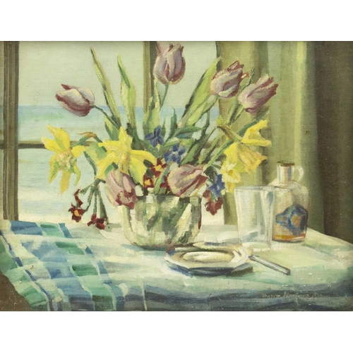 6 - Alixe Jean Shearer ARMSTRONG (1894-1984) Table In The Window Oil on canvas, signed and dated 1930, i... 