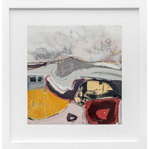 63 - Nicola LORD Hillside, 2001 Mixed media, signed and titled to verso, 27 x 26cm, framed 41 x 39.5cm Pr... 