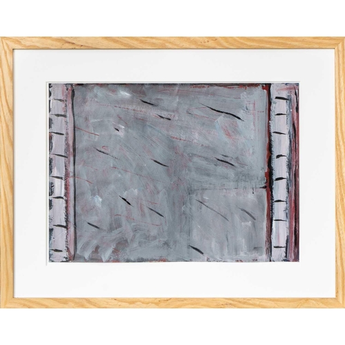 82 - Michael FINN (1921-2002) Untitled abstract Oil on paper, 29 x 41.5cm, 45 x 57cm framed. Purchased fr... 