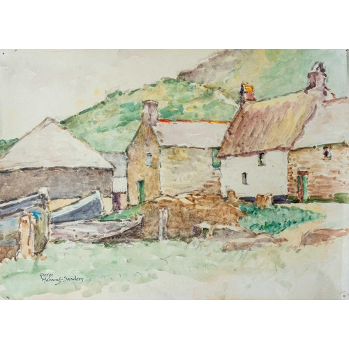 83 - George MANNING-SANDERS (1881-1953) A collection of seven works Watercolour, three signed, 28 x 38cm.... 