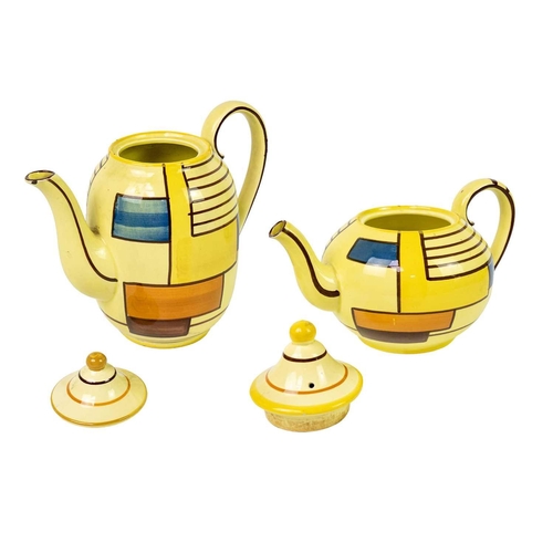 132 - A circa 1928 Eva Zeisal Schramberg Majoilka part tea and coffee service, Including a coffee pot and ... 