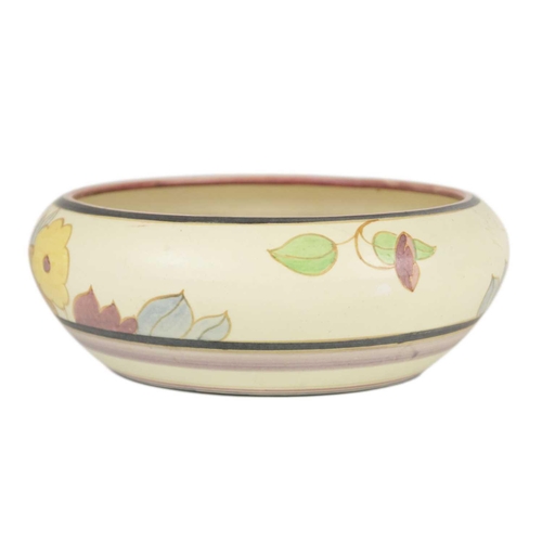 144 - A Clarice Cliff 'Gloria' pattern bowl. Height 8.5cm, diameter 22cm.