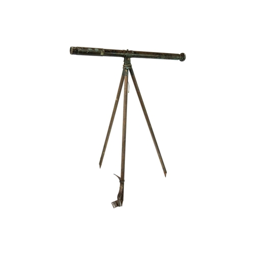 18 - A WWI era lacquered brass gun sighting telescope by R & J Becks Ltd London. With a Houghtons Ltd Mar... 