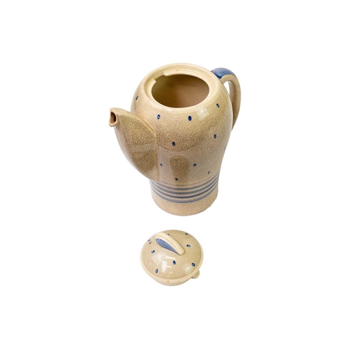 189 - A Susie Cooper Crown Works Burslem Kestrel shape coffee set. Including coffee pot and cover, sugar b... 