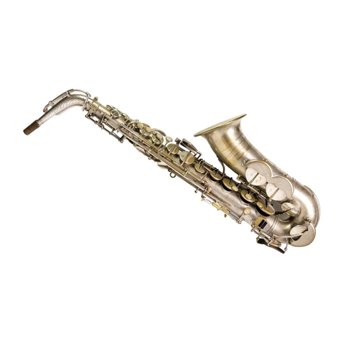 21 - A French made Predominant Alto Saxophone sold by Boosey & Hawkes. Serial No. 10911, with mouth piece... 