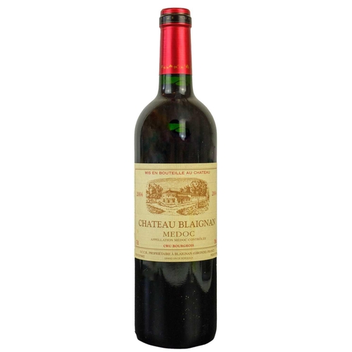 218 - Three bottles of Chateau Blaignan Medoc 2004 wine. Together with three Reserve Des Tuguets Madiran 2... 