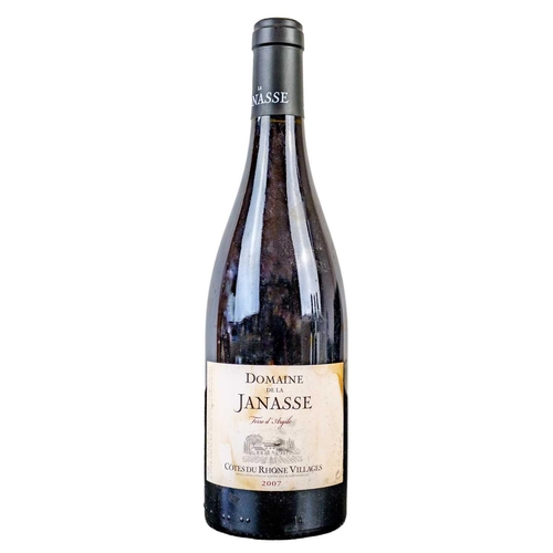 221 - Four bottles of Domaine Janasse Cote Du Rhône Villages 2007 wine. 750ml, 15.5% vol.; together with a... 