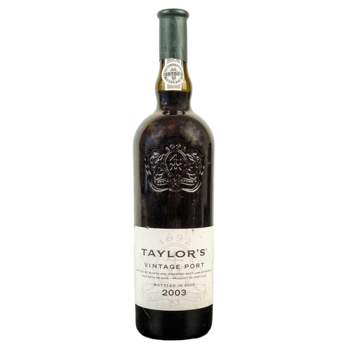 229 - Three 75cl bottles of Taylors 2003 vintage port. Bottled 2005.