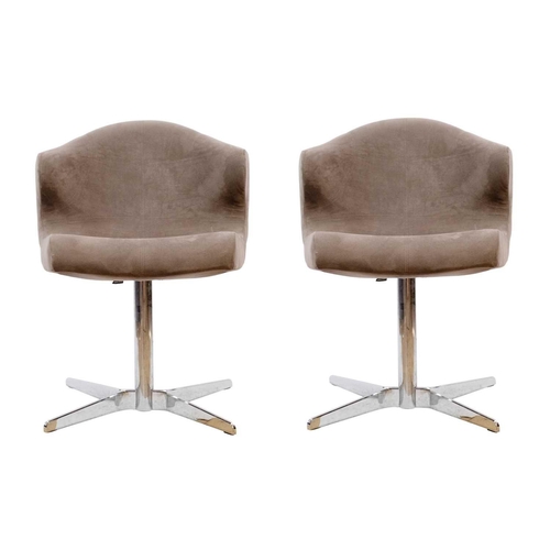 283 - A pair of Ligne Roset Alster office chairs. Each with label, height 79cm, width 61cm. (2)