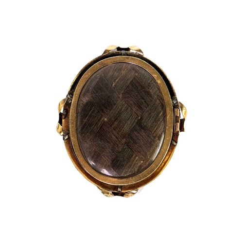 49 - An early Victorian oval portrait miniature. Of a bespectacled gent, wearing a white jabot and black ... 