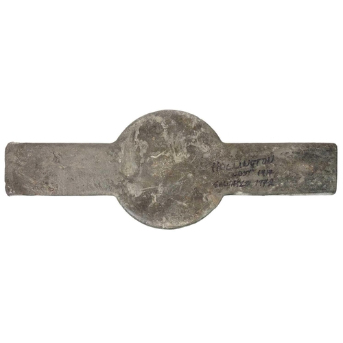 84 - A Penpoll Tin Smelting Company Ltd Truro ingot. Salvaged from the cargo ship Hollington which was sa... 