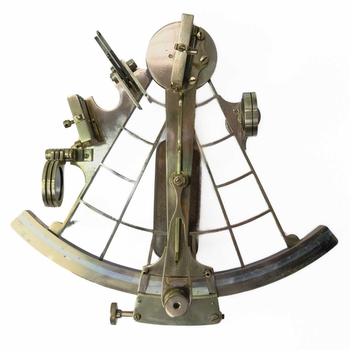 88 - A micrometer sextant by Heath & Co Ltd. Vernier scale, with original case and NPL certificate, dated... 