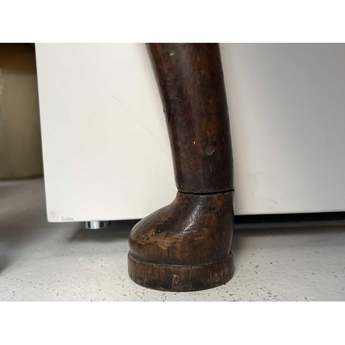 1000 - A George II burr elm and yew banded chest on stand. The upper with two short and three long drawers ... 