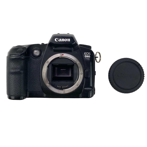 179 - A Canon EOS 40D camera body. Fitted with a Compact-Macro 50mm lens, together with a Canon D60 camera... 