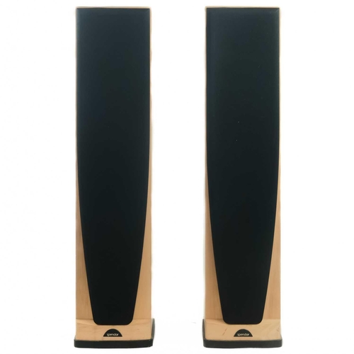 203 - A pair of Spendor 'S6' floor standing speakers. Maple finish, the speakers include the original boxe... 