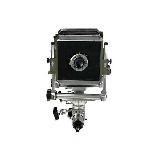 205 - A Sinar System C Koch monorail camera. Fitted with a Kodak Ektar 203mm lens and an extension monorai... 