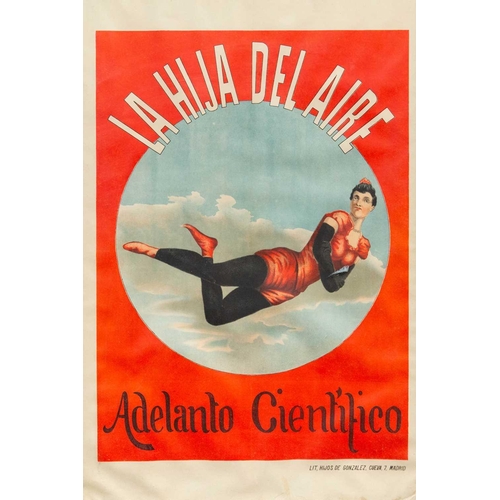 207 - M de Salvi, A Spanish colour lithograph Acrobat poster. Circa 1920, stamped De M Fernandez, Madrid, ... 