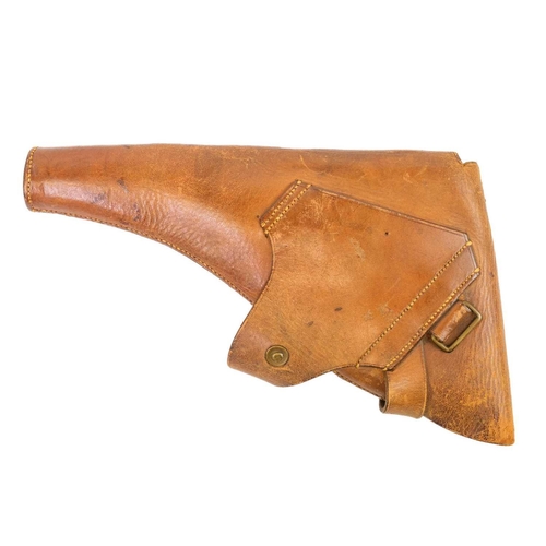 224 - A WWI leather pistol holster stamped Martin Birmg' 1917. Length 28cm.