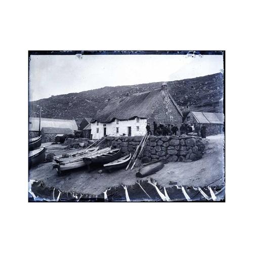 28 - A collection of early 20th century maritime glass plate negatives and magic lantern slides. Includin... 