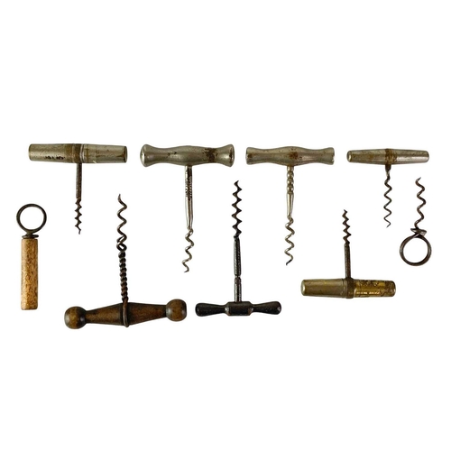 58 - A Clough corkscrew, and various pocket corkscrews. (8)