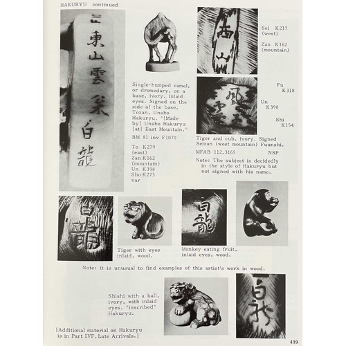 17 - Netsuke & Inro Artists, and How To Read Their Signatures, by George Lazarnick. Volume 1, by Reed Pub... 