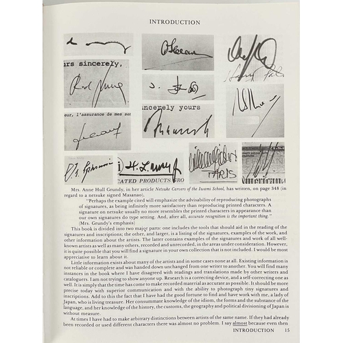 17 - Netsuke & Inro Artists, and How To Read Their Signatures, by George Lazarnick. Volume 1, by Reed Pub... 