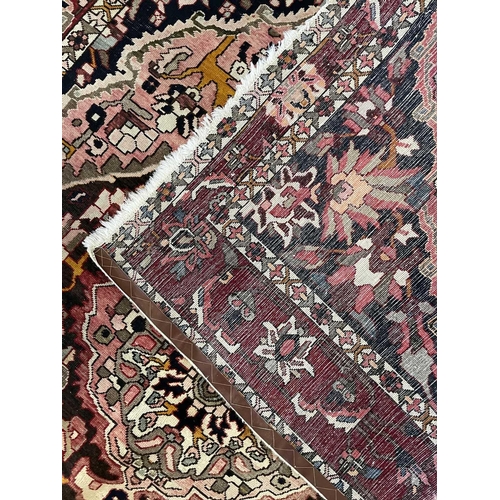 191 - A Tabriz carpet, North West Persia, mid-late 20th century. With a large polychrome pole medallion, w... 