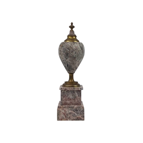 196 - Marble and gilt metal urn. Probably from a clock garniture.