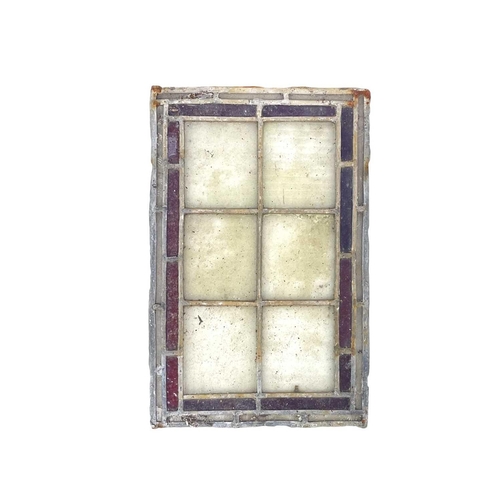 209 - A set of glass panels. 33cm x 21.5cm. (4)