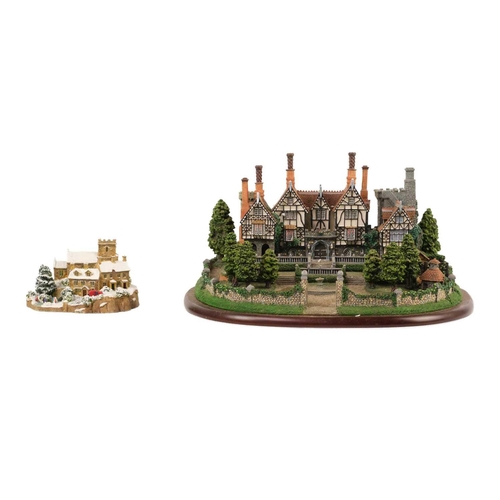 211 - A large Banbury Mint English Manor House model. Together with four other Banbury Mint models by Jane... 