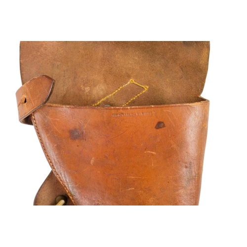 224 - A WWI leather pistol holster stamped Martin Birmg' 1917. Length 28cm.