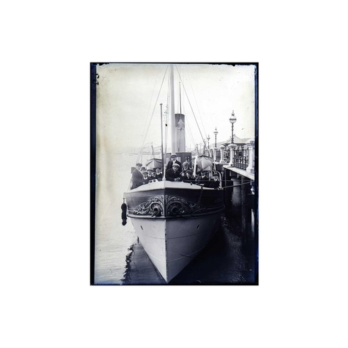 28 - A collection of early 20th century maritime glass plate negatives and magic lantern slides. Includin... 