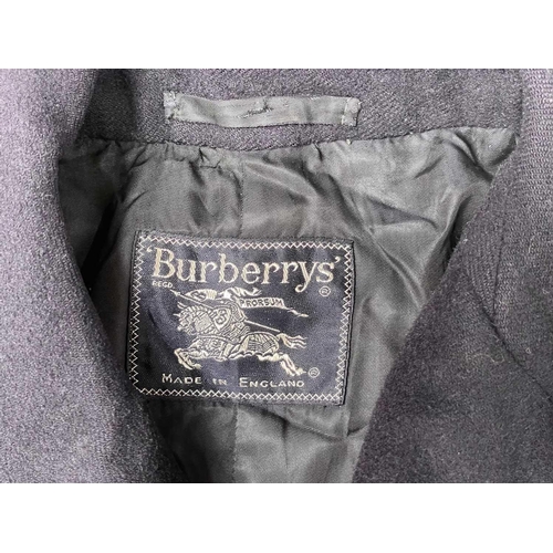 283 - A Burberry Gentleman's overcoat. Wool and Cashmere mix, size 41 reg together with three other Gentle... 