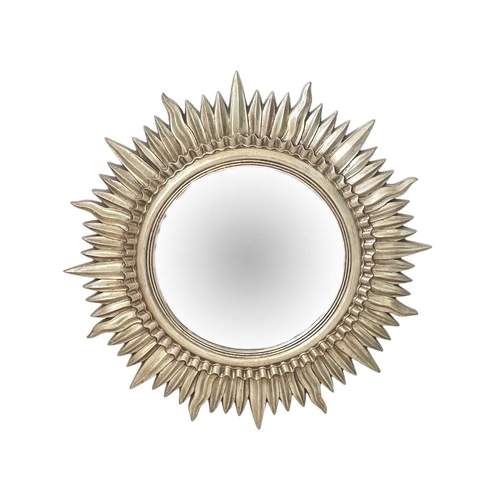 313 - Two modern gilt framed sunburst style wall mirrors. Each is approximately 75cm diameter (2).