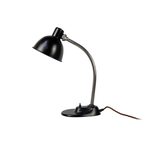 319 - A Marianne Brandt Kandem adjustable table lamp circa 1930. With enamel shade, height 46cm.