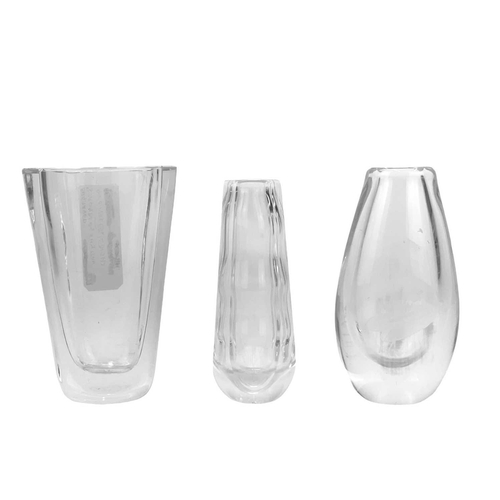 414 - Eight pieces of Scandinavian art glass. Including Tapio Wirkkala (1915-1985) for Iittala, an Avena m... 