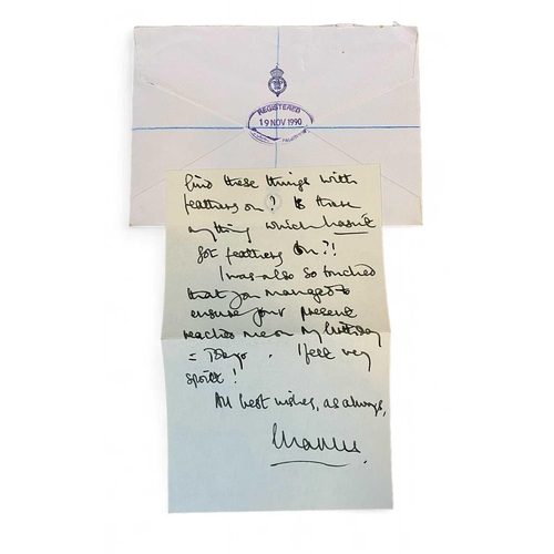 442 - HRH King Charles III (when Prince of Wales) A personal letter with the King's autograph A handwritte... 