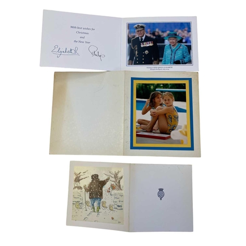 446 - An exceptional Royal collection of cards from Her Majesty Queen Elizabeth II & Prince Philip Sent to... 