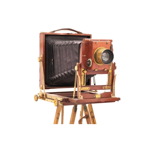 501 - A Thornton Picard plate camera and tripod. Taylor Taylor & Hobson series III lens.