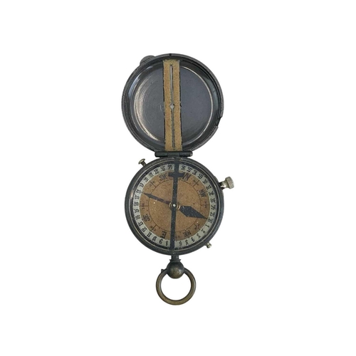 507 - A late 19th century Verners Patent brass compass by J.H Steward. No.412 Major W Verner together with... 